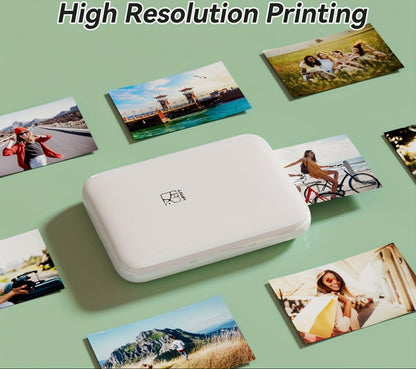 Color Photo Printer Portable Full Color Wireless Photo Printer USB Bluetooth Thermal Sublimation Printer