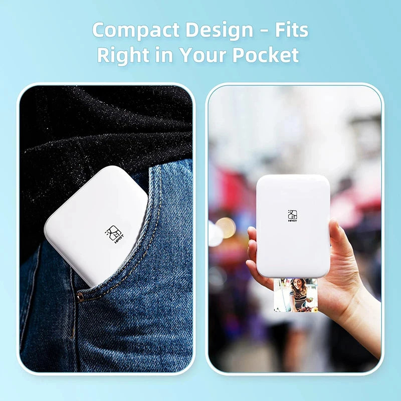 Color Photo Printer Portable Full Color Wireless Photo Printer USB Bluetooth Thermal Sublimation Printer