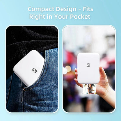 Color Photo Printer Portable Full Color Wireless Photo Printer USB Bluetooth Thermal Sublimation Printer
